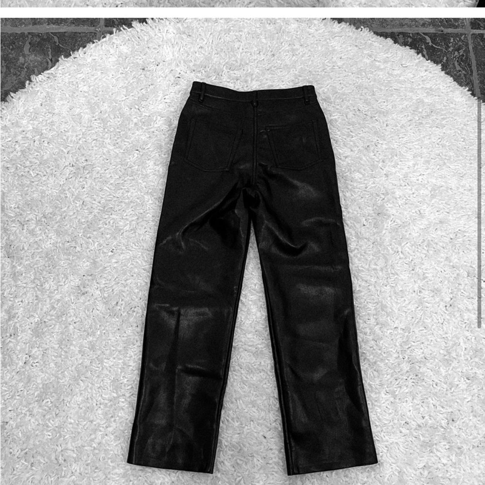 Wilfred Aritzia Melina Cropped Vegan Leather Pants Black Size 2